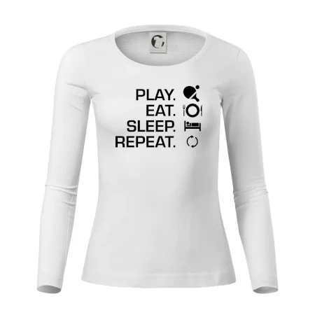 Stolný tenis - eat sleep