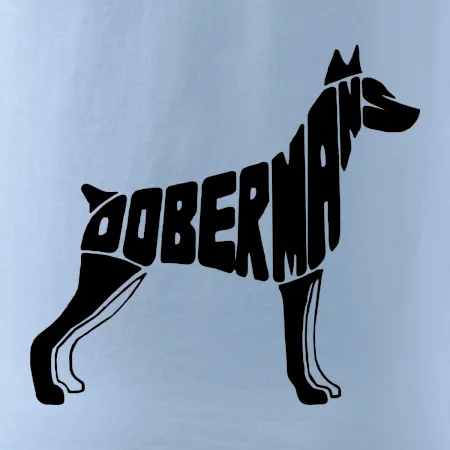 Dobermans - nápis v tele