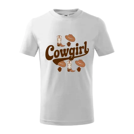Cowgirl nápis a oblečenie