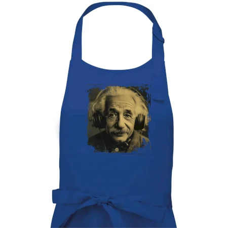 Albert Einstein so slúchadlami