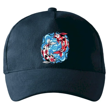 Yin & Yang Koi kapor - červený