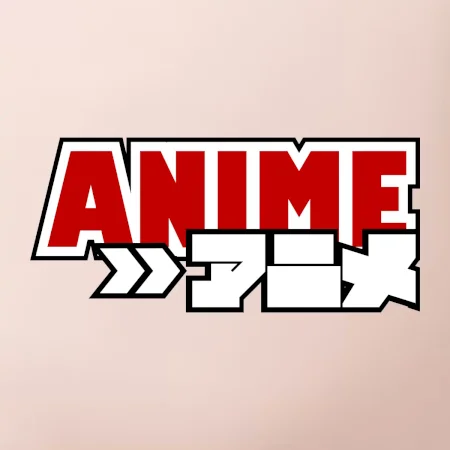Anime nápis červený