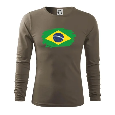 Brazília vlajka štetkou