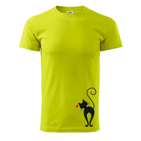 Zamilovaná mačka zozadu