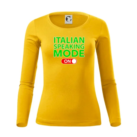 Italian speaking mode - ON