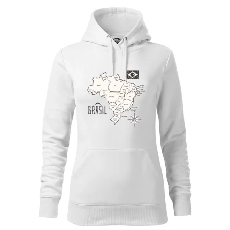 Brazília mapa s názvami regiónov