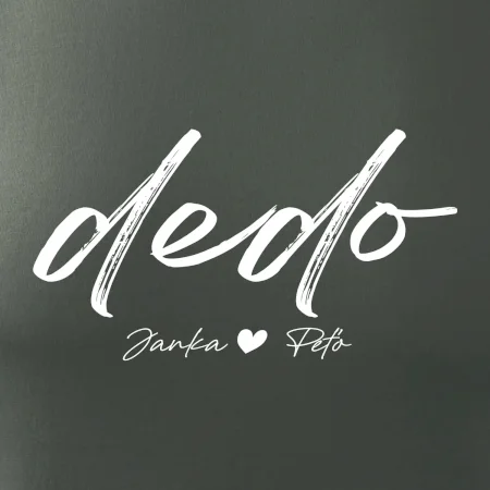 Dedo - tričko menami detí písacie písmo