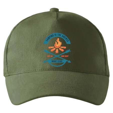 Camping oheň