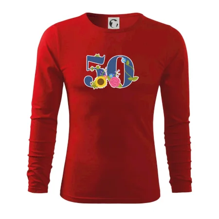 Kvetinové číslo kreslené - 50