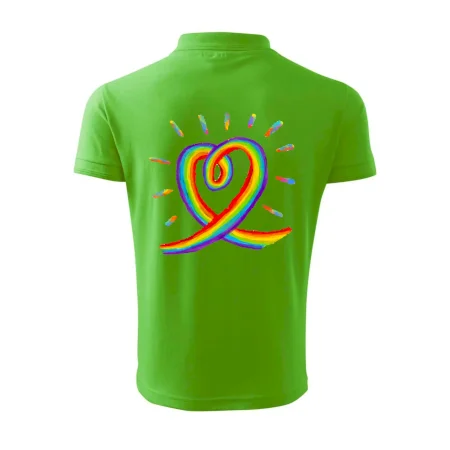 Srdce pride dúha kreslená