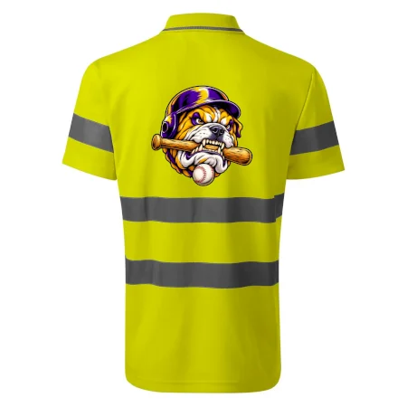 Baseballový buldok s pálkou