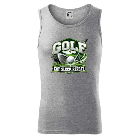 Golfová palica s loptičkou eat sleep repeat