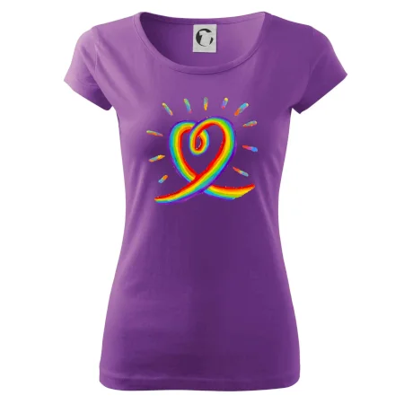 Srdce pride dúha kreslená