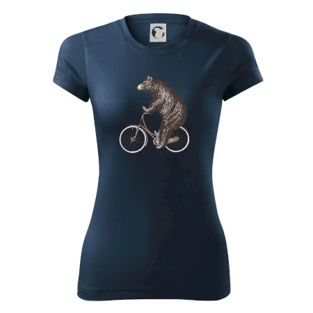 Medveď na bicykli