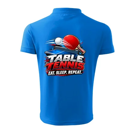 Stolní tenis pálka a míček eat sleep repeat