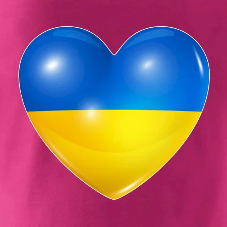 Ukrajina srdce vlajka