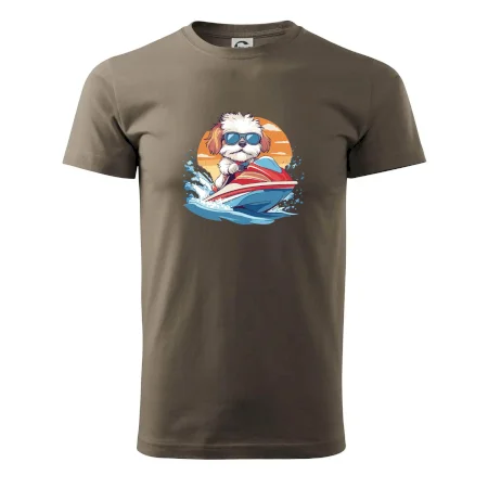 Bišónik na vodnom skútri