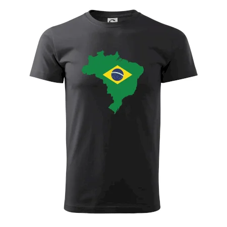 Brazília vlajka v mape