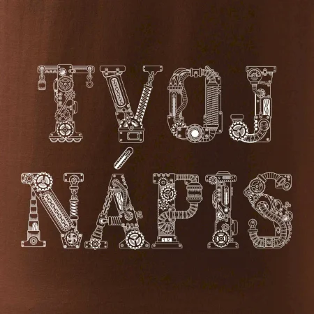 Steampunk vlastný nápis