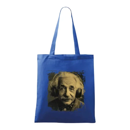 Albert Einstein so slúchadlami