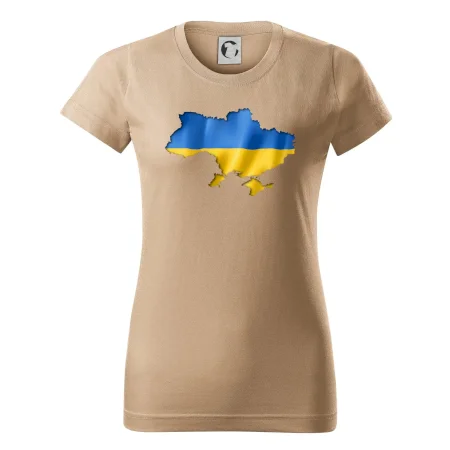 Ukrajina vlajka mapa