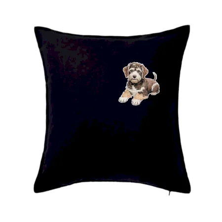Lagotto romagnolo ležiaci vyšívaný na prsníku
