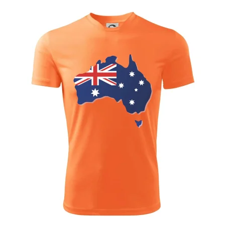 Austrália - vlajka mapa