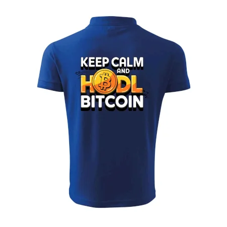 3D nápis Keep Calm and HODL Bitcoin