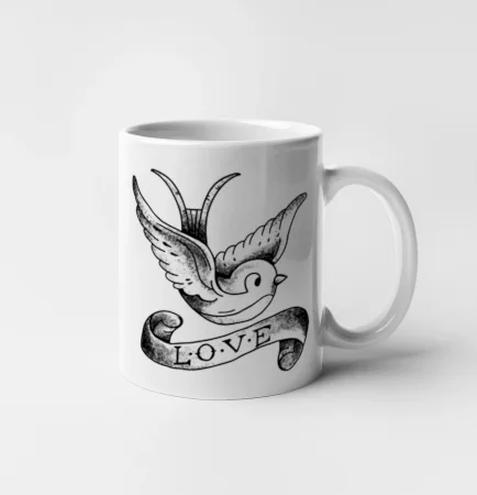 Love holubica - kreslená