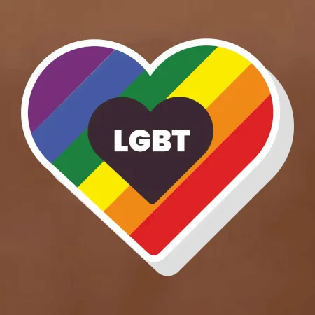 LGBT srdce dúhové