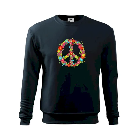 Peace symbol červené kvety