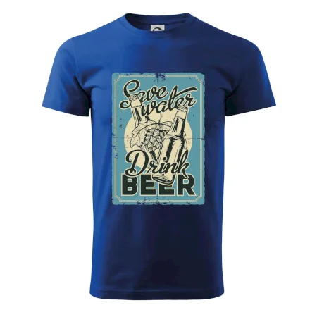 Save water drink beer poster