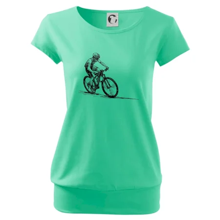 MTB kreslený cyklista