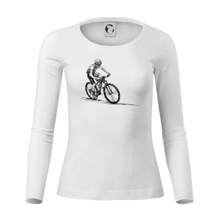 MTB kreslený cyklista