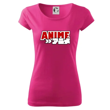 Anime nápis červený