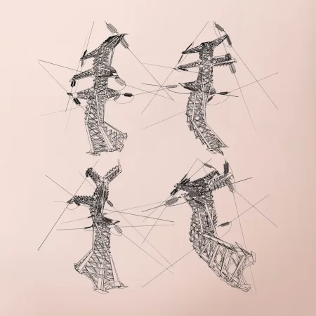 Skrútený stožiar vysokého vedenia