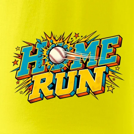Home run komiksový nápis