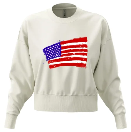Americká vlajka ohnutá