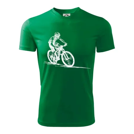 MTB kreslený cyklista
