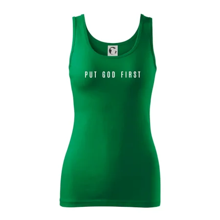 Put God first slabý nápis
