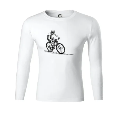 MTB kreslený cyklista