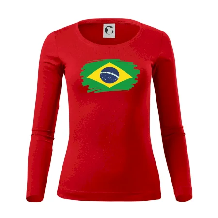 Brazília vlajka štetkou