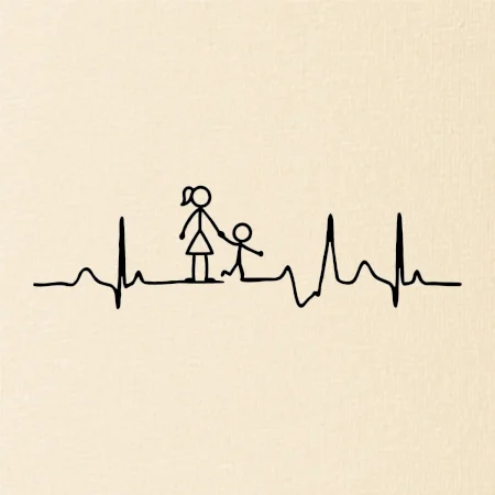 Ekg mamička a chlapec