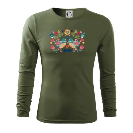 Folklór - dva farebné vtáčiky