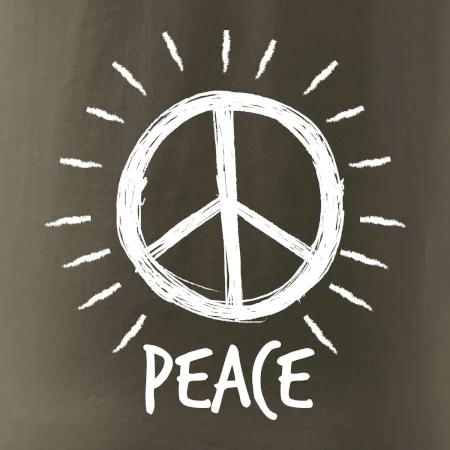 Peace symbol čiernobiely