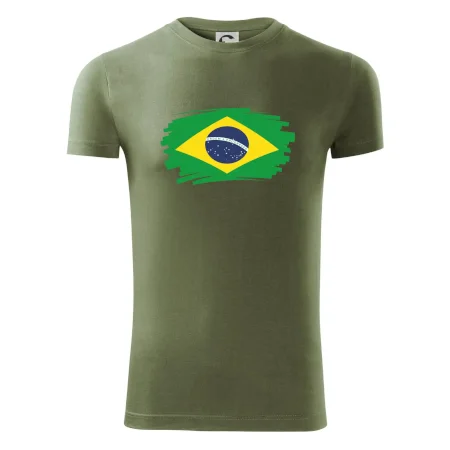 Brazília vlajka štetkou