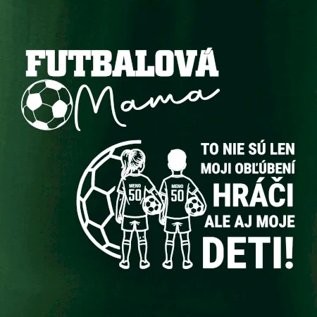 Futbalová mama - syn a dcéra (vaše meno a číslo)