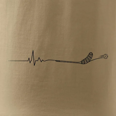 Florbalové EKG s florbalkou a míčkem