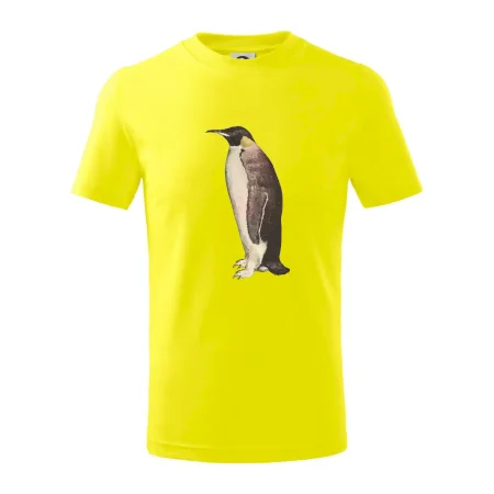 Tučniak kreslený vodovými farbami