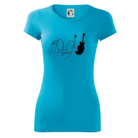 Mačka a gitara WC